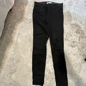 Madewell high rise skinny jeans black sz 28